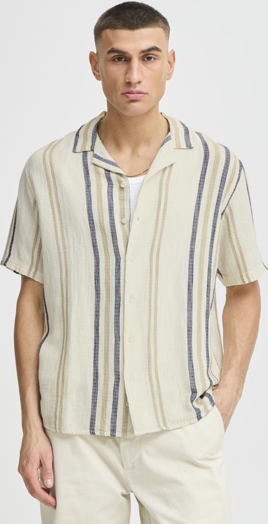 !SOLID SDISAI Herren Kurzarmhemd Hemd Herrenhemd 100% Baumwolle relaxed fit