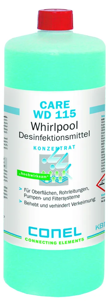 Désinfectant Clearwater WD 115 Haute Efficacité 1L pour Réseaux d'Eau