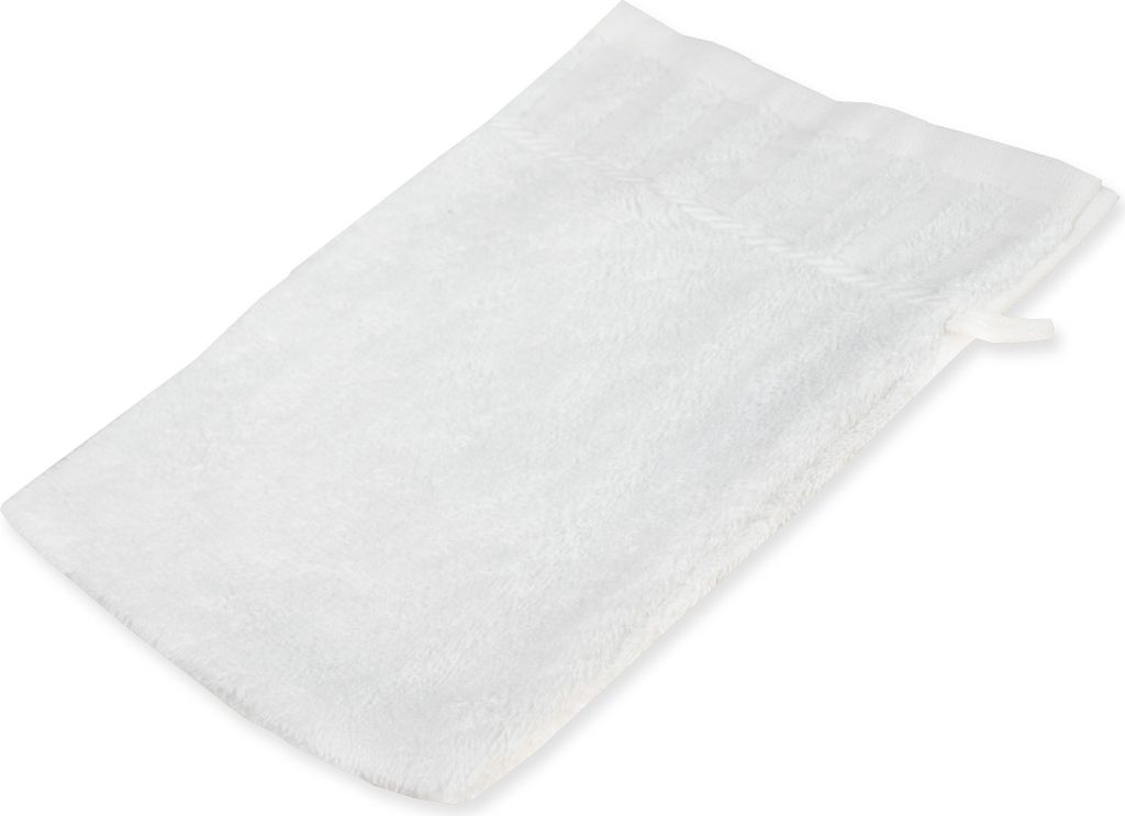 Casa Colori Waschhandschuh 18x24cm 18 x 24 cm weiß Hohe Farbbrillanz, Einfache Pflege