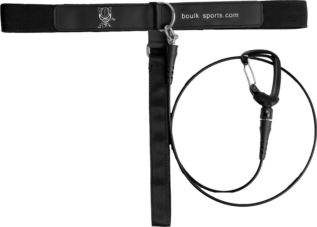 Sicherheitstauchseil, hochelastisches Freitauchseil, Tiefsee-Trainingsseil, mit SBR-Weichgummi-Handschlaufe, 1 m, schwarz