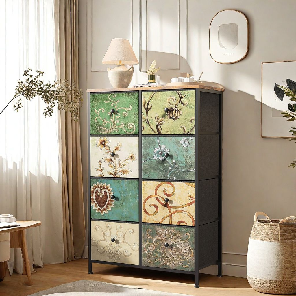 REAHOE Coode Pour Chabre à Coucher Avec 10 Tiroirs, Large Coode