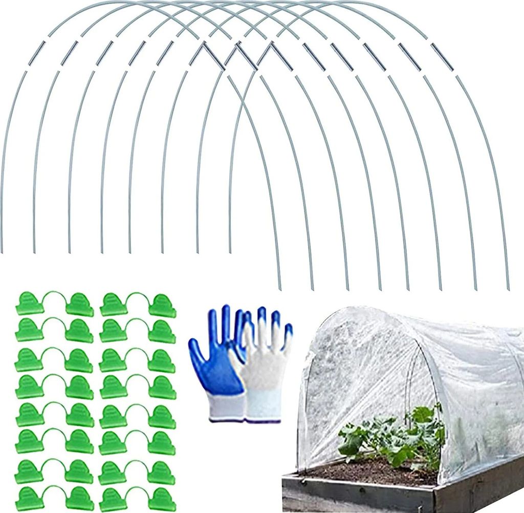 63er Gewächshausreifen Folientunnel Bögen Pflanzenabdeckungs Stützrahmen Folientunnel Foliengewächshaus Pflanztunnel Bögen Gewächshaus Tunnel