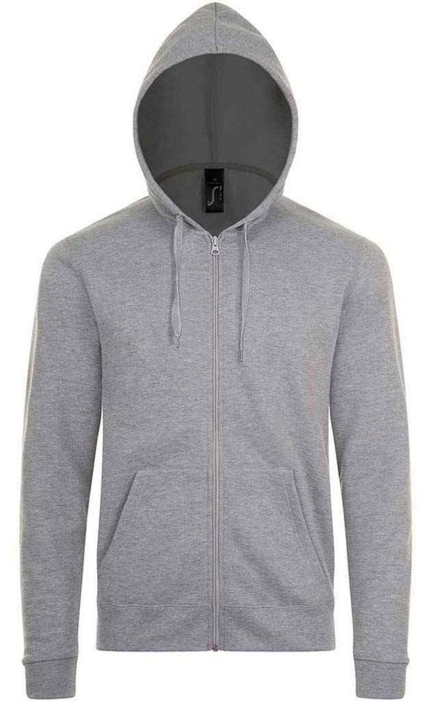 SOLS - "Stone" Kapuzenpullover für Herren/Damen Uni LT1890 (S) (Grau meliert)