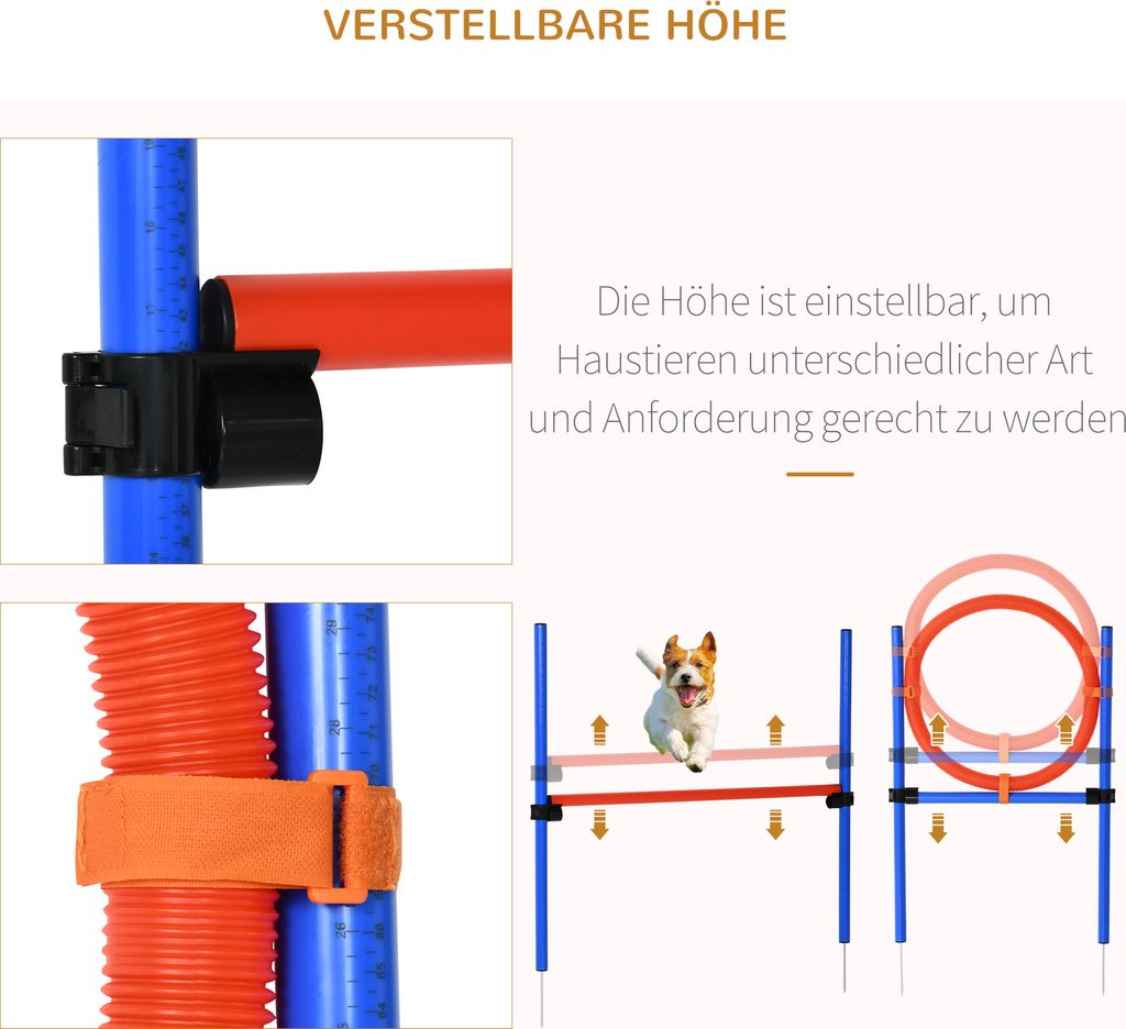 Výcvikové zariadenie pre psov PawHut Agility, cvičebná Obrázok produktu 5