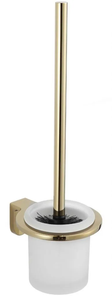 Brosse de toilette Lea or (7026050-50) : l'accessoire WC haut de gamme
