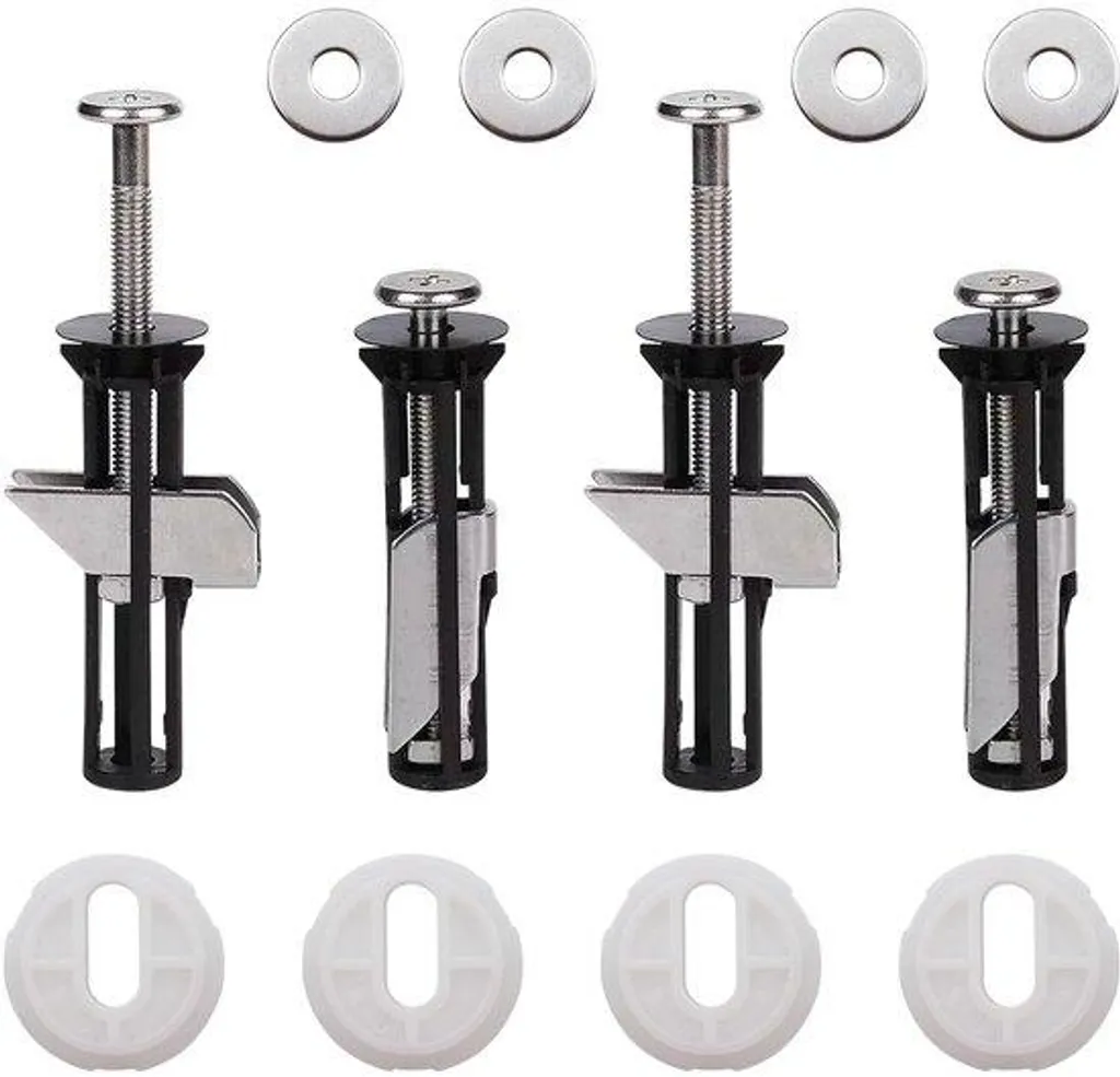 Réparer lunette WC instable avec ces vis inox à expansion montage haut