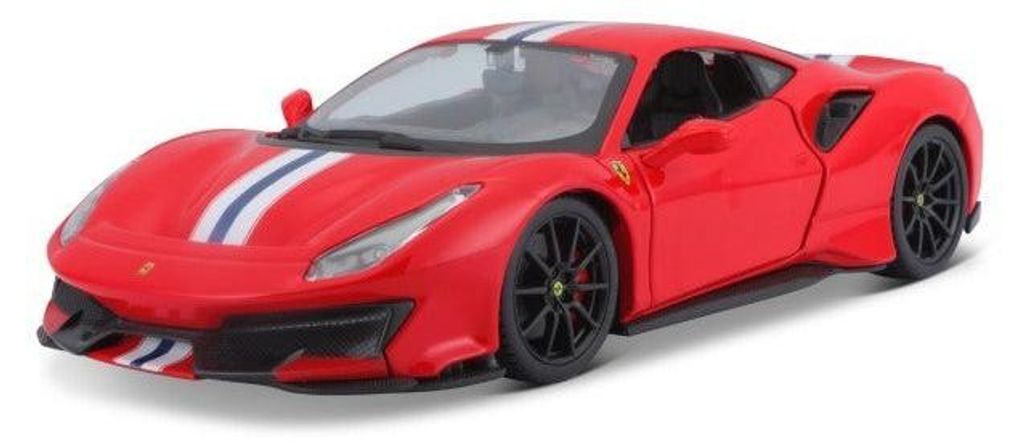 BBURAGO Ferrari 488 Pista, modelo a escala de un coche Imagen del producto 