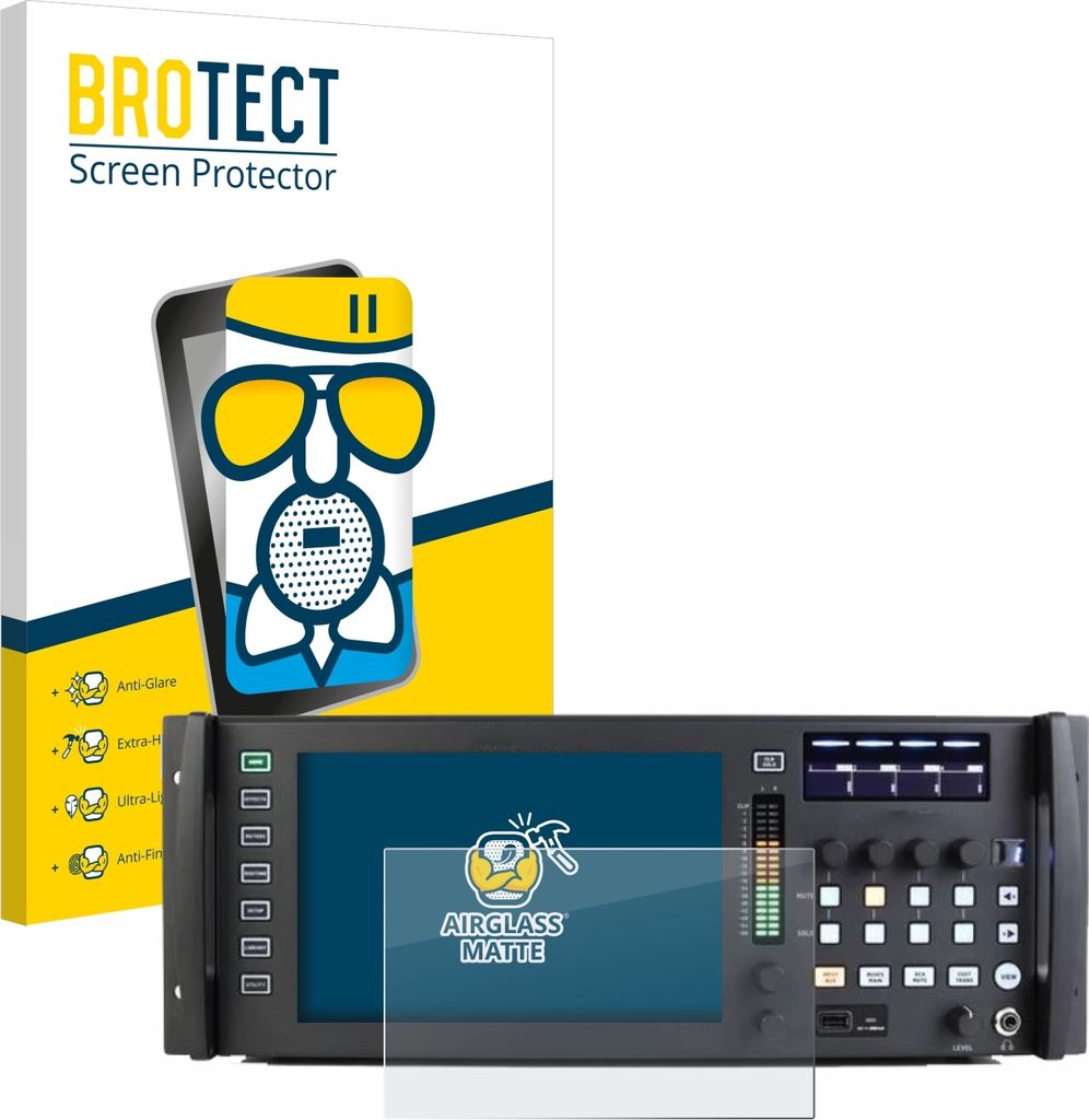 BROTECT Entspiegelungs Schutzglas für Behringer Wing Rack Schutzfolie Panzer Folie Glas Display Schutz matt