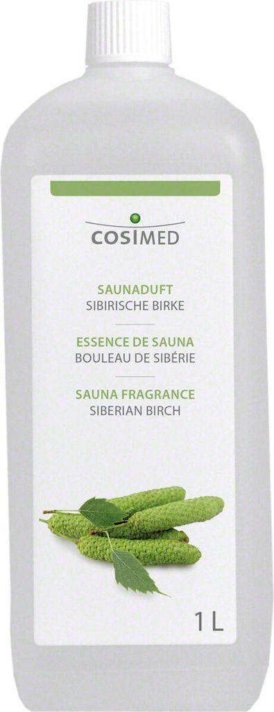 cosiMed Saunaduft Sibirische Birke, Konzentrat, Saunaaufguss, Saunazubehör, 1 l