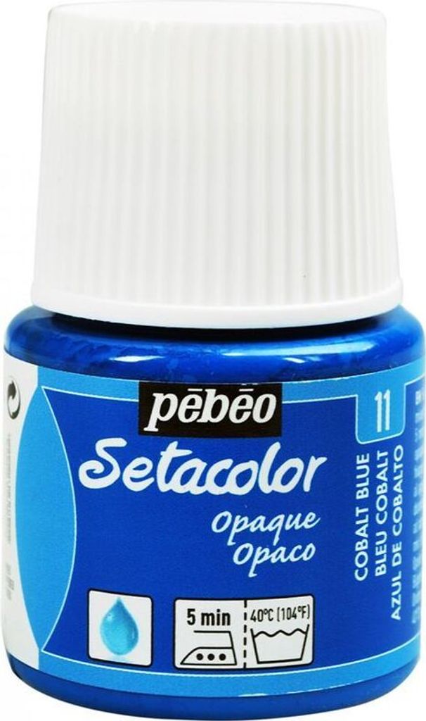 Barva na textil Setacolor krycí - Kobaltově modrá - 45 ml Obrázek produktu 