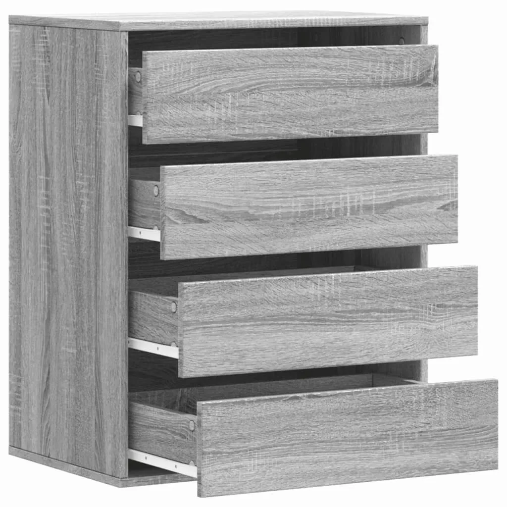 Cassettiera 60x41x76 cm Grigio Sonoma | Salvaspazio The Living Store - 6