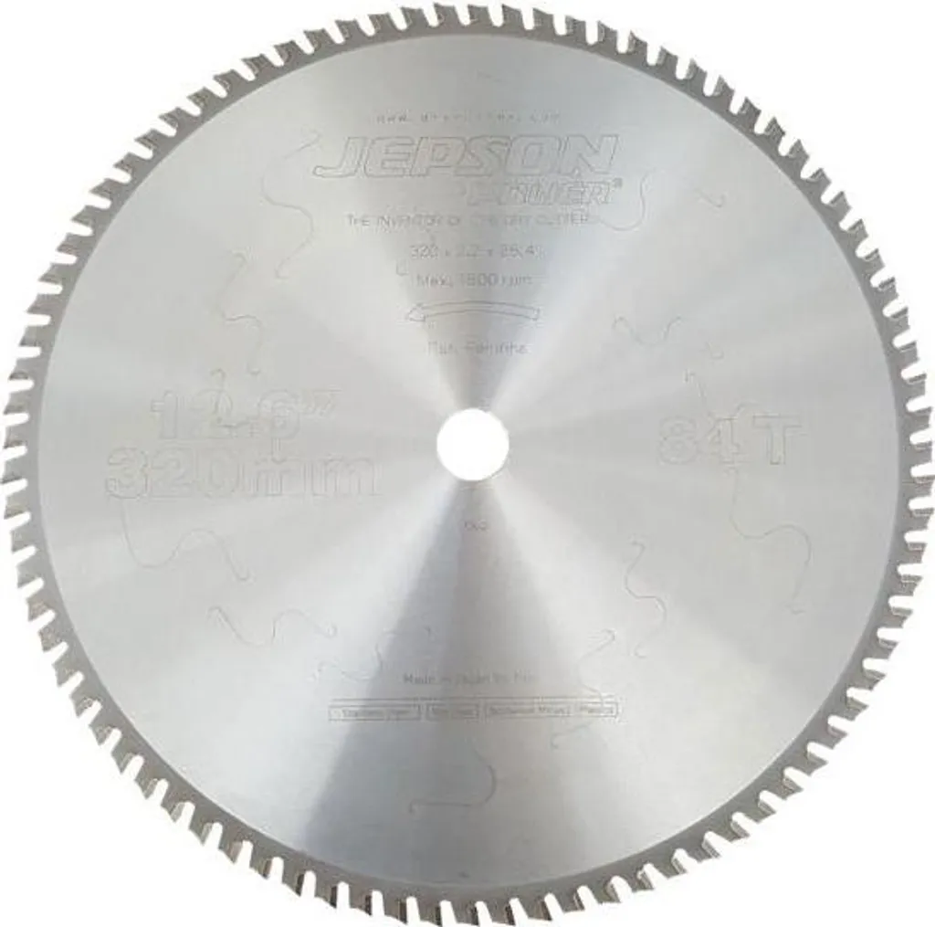 Lame carbure Ø320mm JEPSON 608276 robuste pour coupe métal à froid