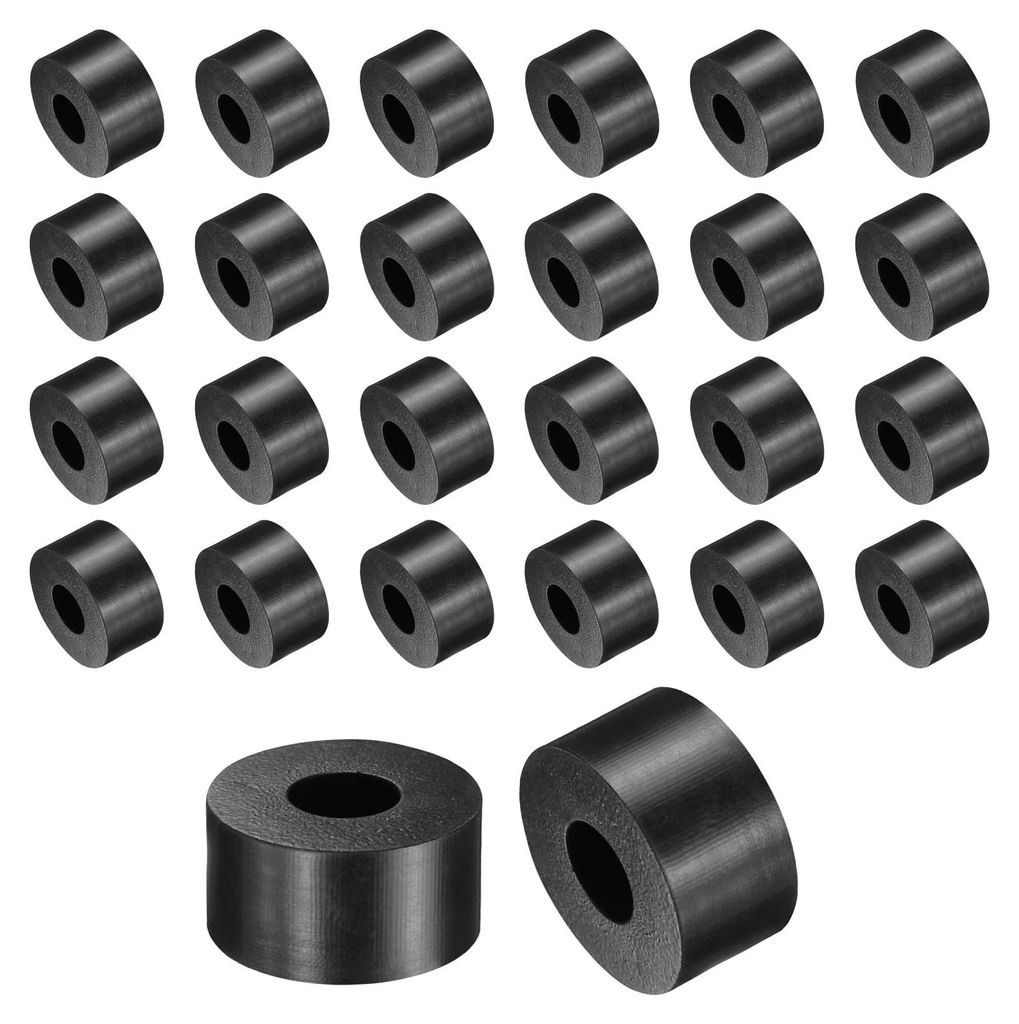 60 Stück Gummiringe, 15 mm Außendurchmesser x 6 mm Innendurchmesser x 8 mm Höhe, runde Gummibuchsen, dicke Gummischeiben für Haushalts- und Aut...