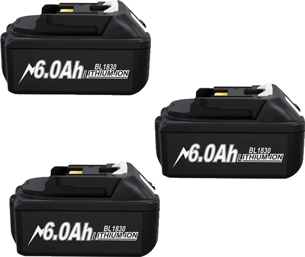 Batterie 18V 6000mAh Lithium 3 Pièces Solution Autonomie pour Outils