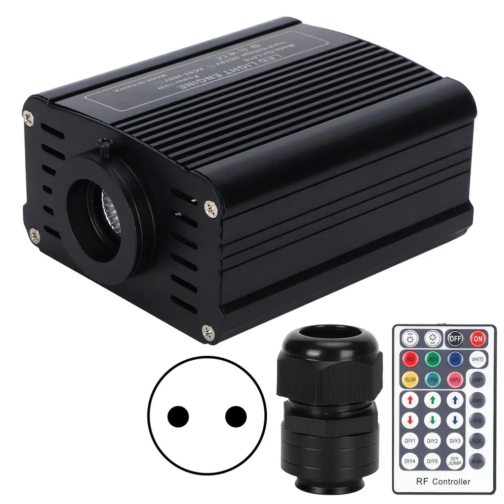 Kit Fibre Optique 16W avec LED RGBW pour Ambiance Lumineuse Chambre