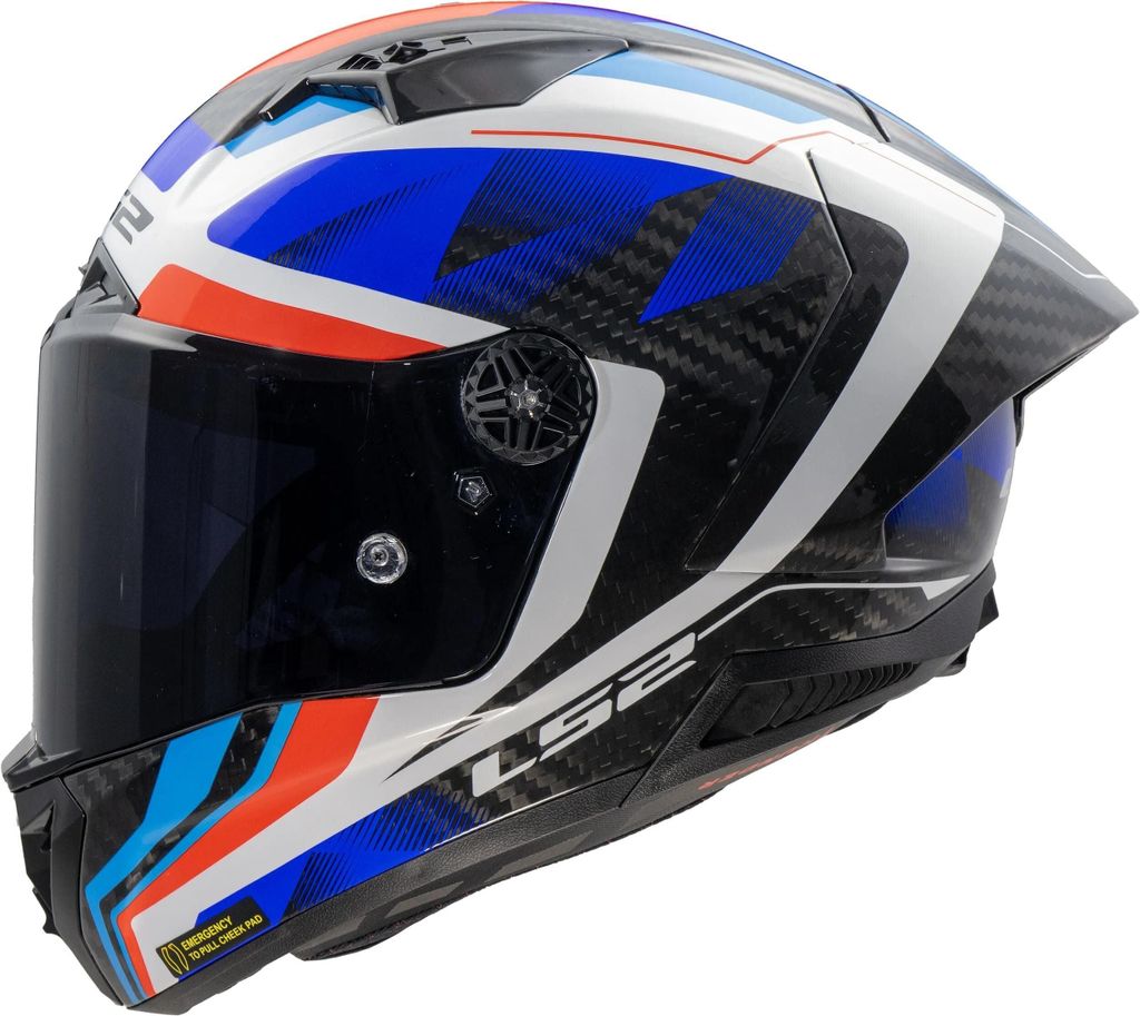 LS2 Integralhelm FF805 Thunder Carbon GP Aero S Blau / Rot Produktbild 