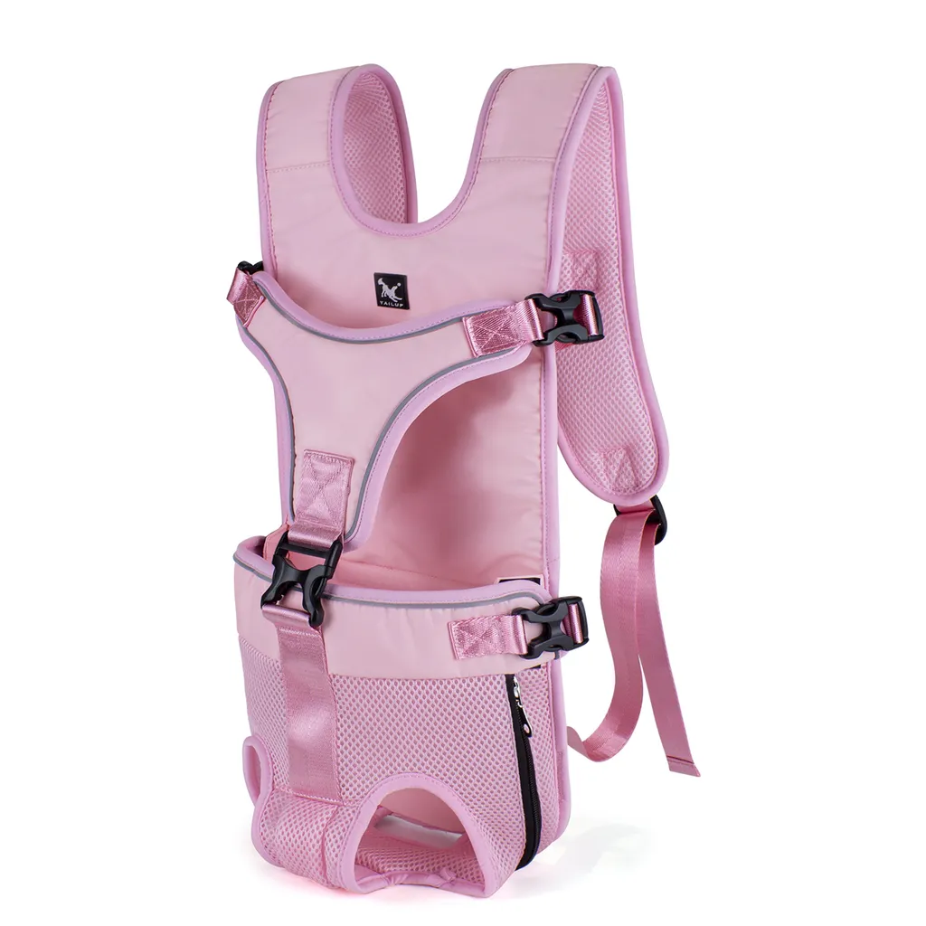 Zaino Cane TAILUP Rosa Camo - Borsa Trasporto Pettorale alla Moda