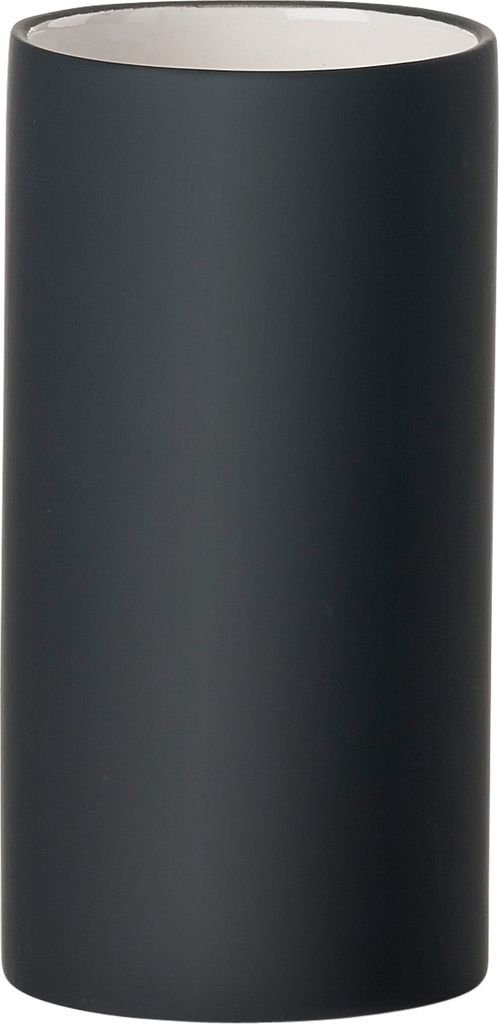 Zone Denmark Zahnbürstenbecher Solo, Zahnputzbecher, Porzellan, Black, H 12.2 cm, 330237