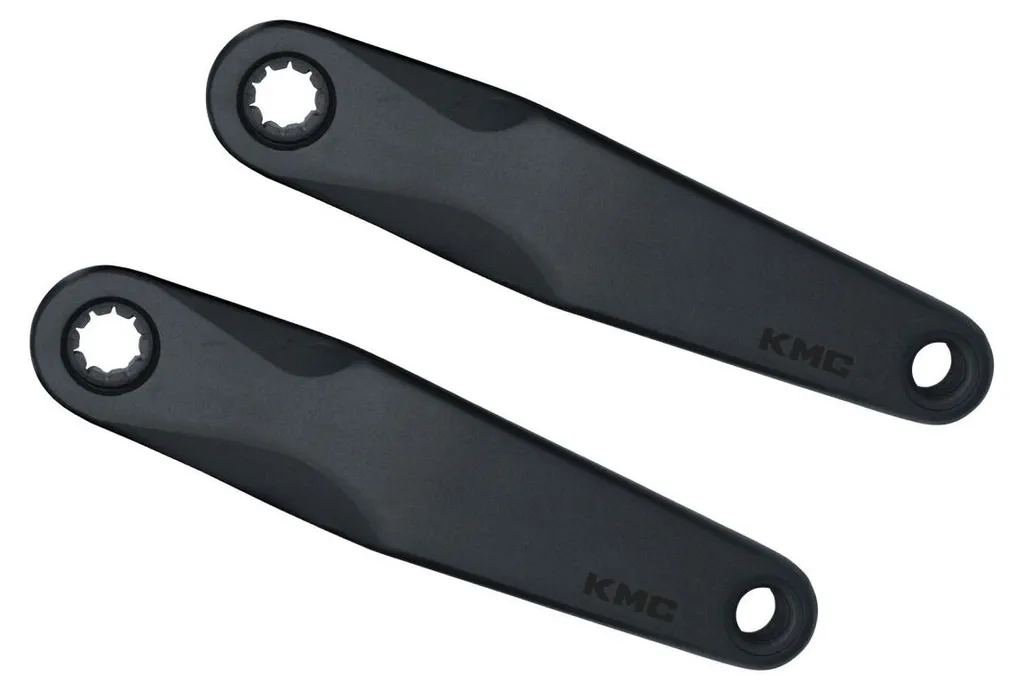 Pédalier vélo électrique KMC ISIS 170 mm en aluminium noir AL 7075