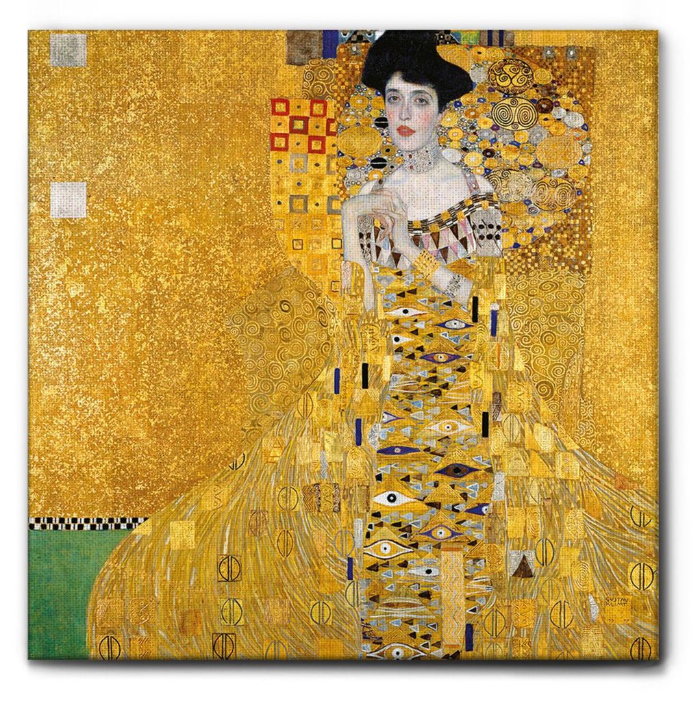 Giallobus - Porträt von Adele Bloch-Bauer I. - Gustav Klimt - 35L x 35B cm - Bild - Premium Loom Canvas mit hoher Dicke