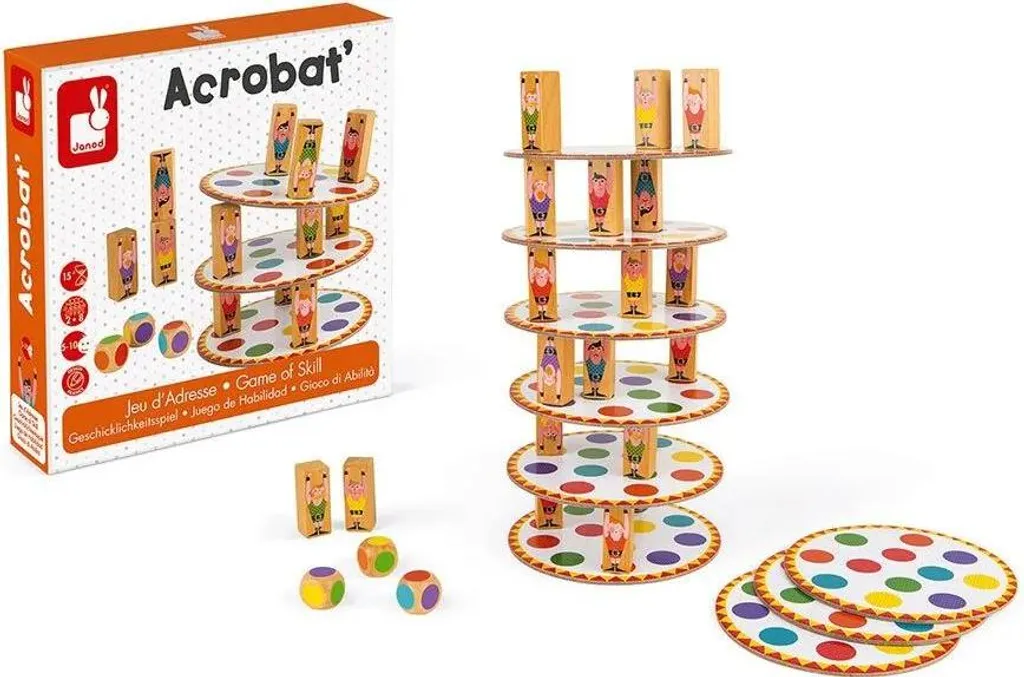 Améliorer la Concentration Enfant avec le Jeu Acrobat Janod en Bois