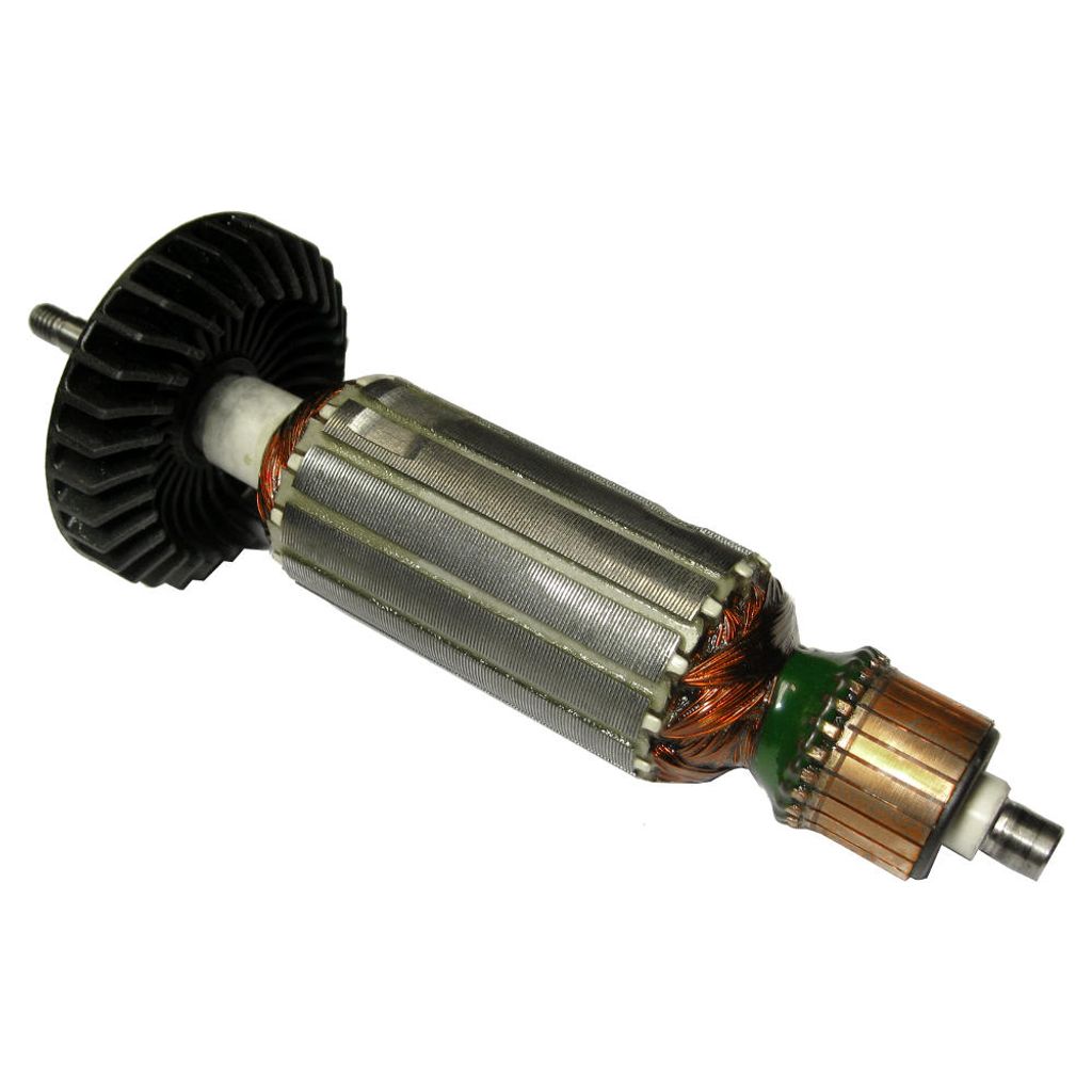 Anker / Rotor / Motor Ersatzteil / Läufer / Kollektor / Polpaket mit Lüfter ersetzt Makita 515613-9 für Winkelschleifer 9556-NB 9557-NB 9557-HN