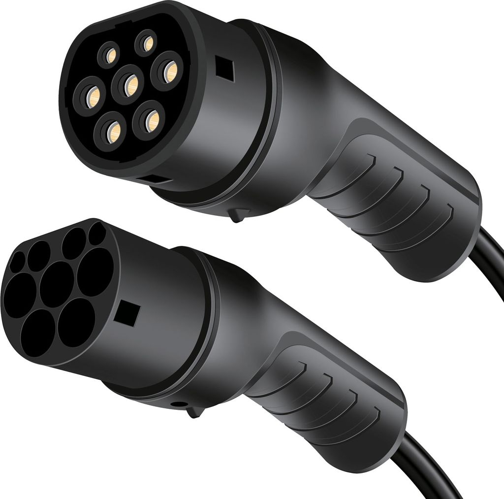 LogiLink E-Auto-Ladekabel Typ 2 3-phasig 11 kW 5 m schwarz