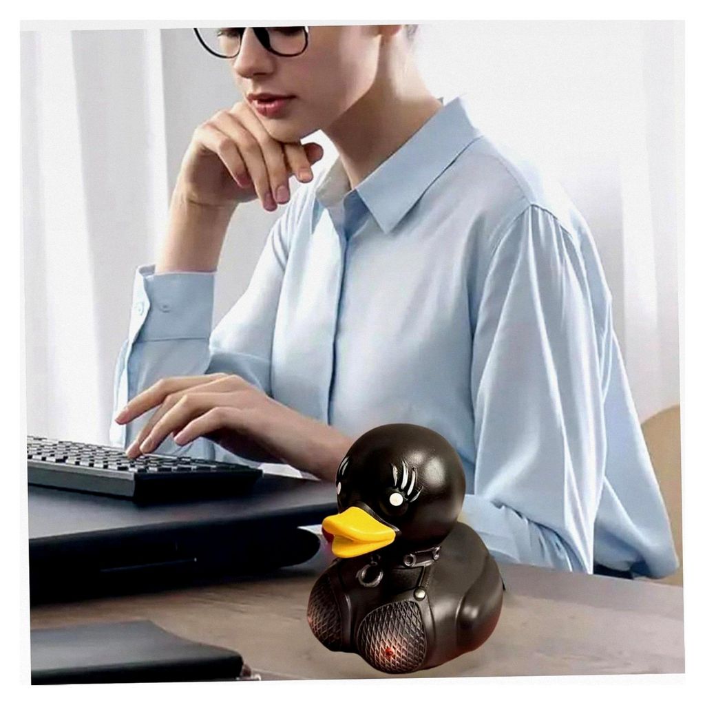 Gummienten, 4 x 2 x 3 schwarze tanzende Enten, Mini-Halloween-Enten aus Kunststoff, sammelbares Baby-Badespielzeug, kreative Geschenke für den Sch...
