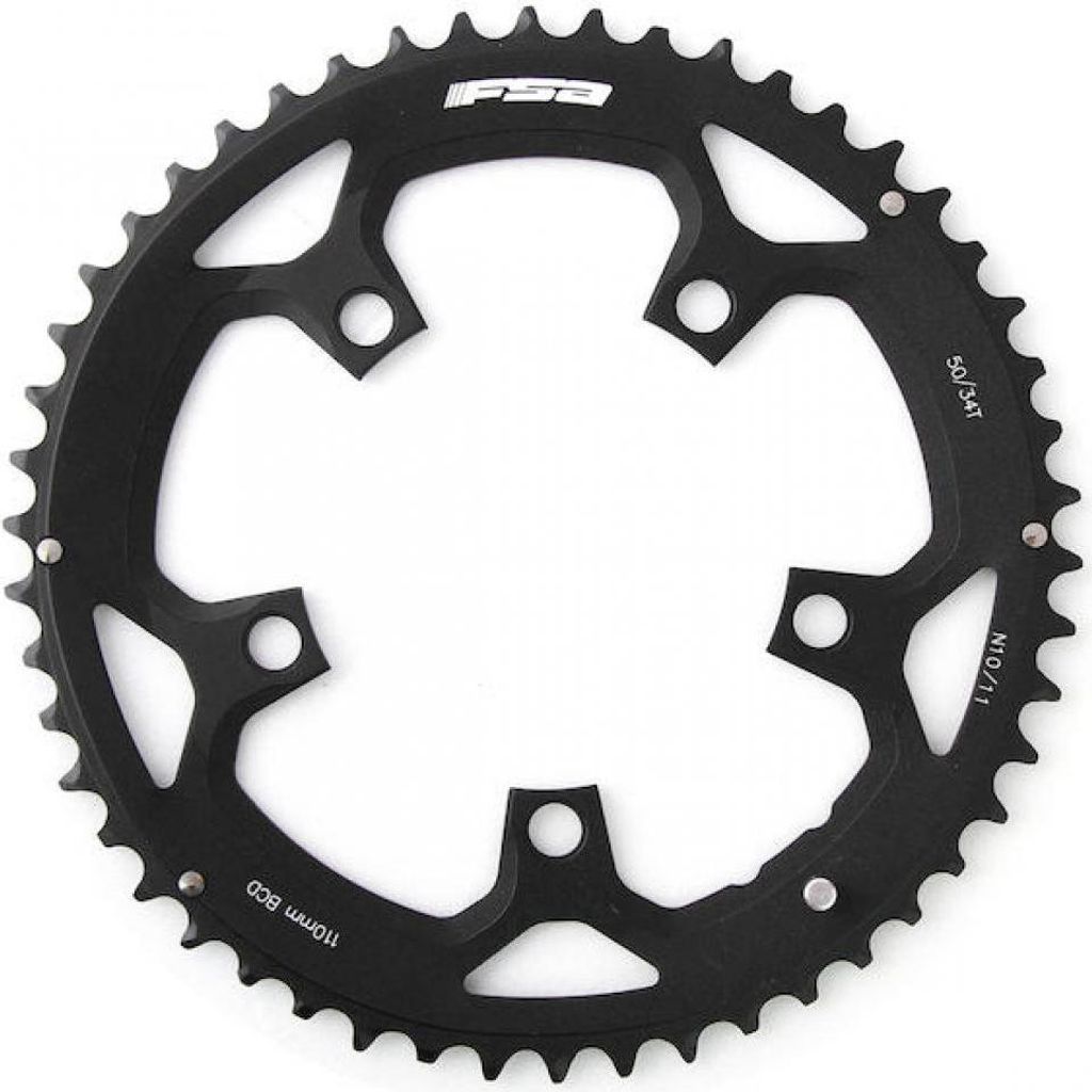 FSA Kettenblatt Road Pro 5-Arm 110 mm x 46 T Schwarz/Silber Produktbild 