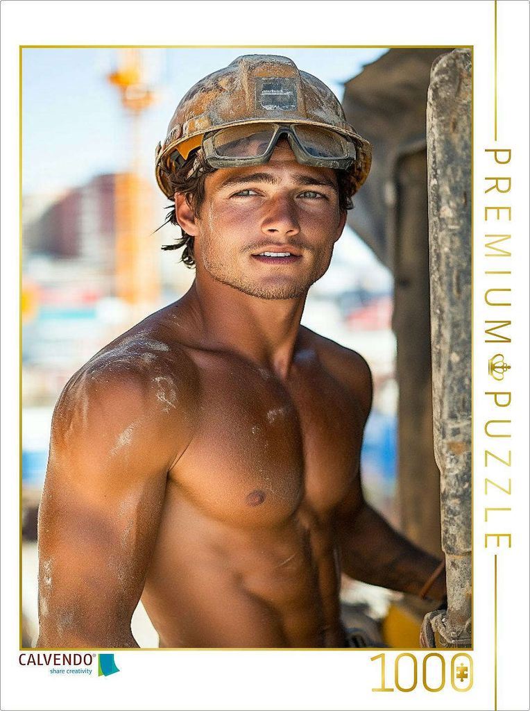 CALVENDO Puzzle Leo, der Schweißer, bringt alles zum Glühen | 1000 Teile Lege-Größe 64x48cm Foto-Puzzle für glückliche Stunden