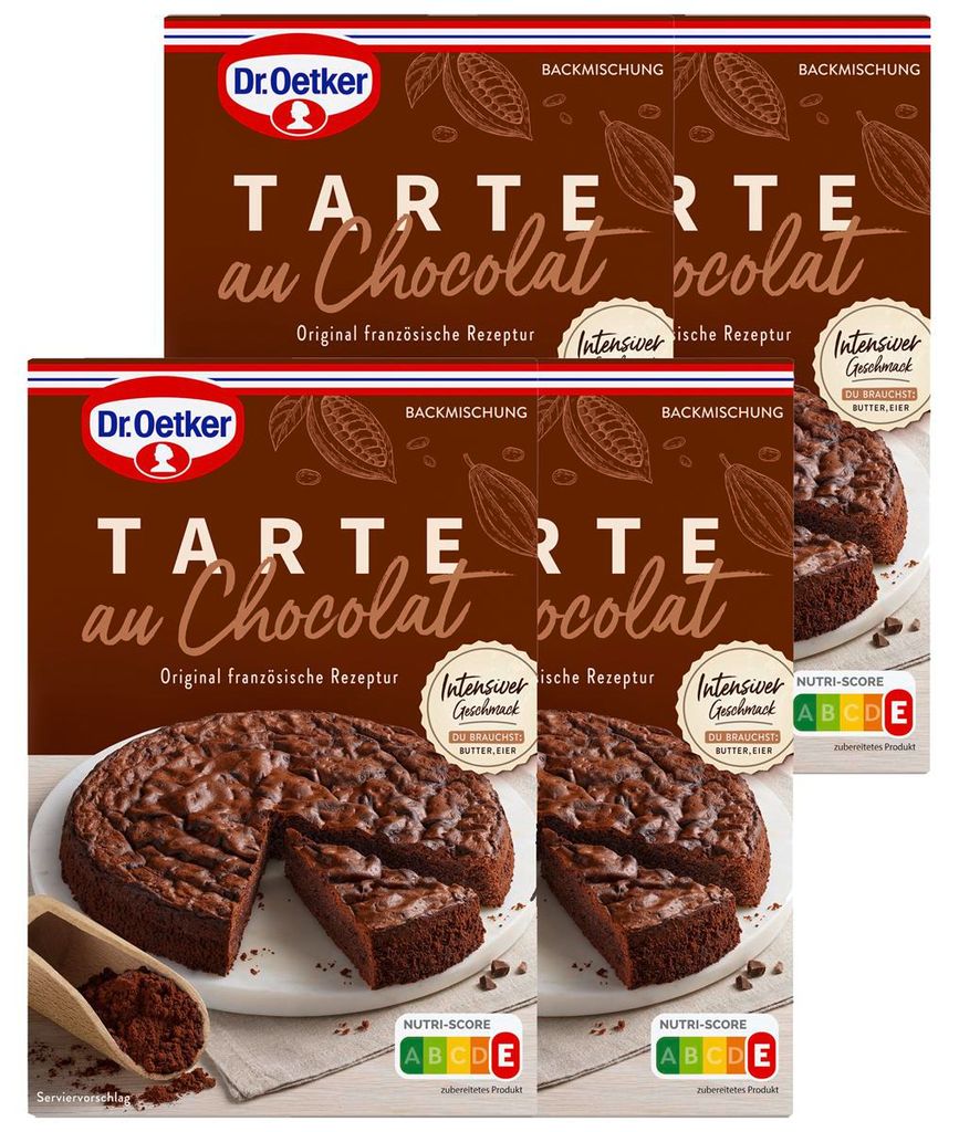 Produktbild Dr. Oetker Tarte Au Chocolat, 4er Pack (4 x 470 g)