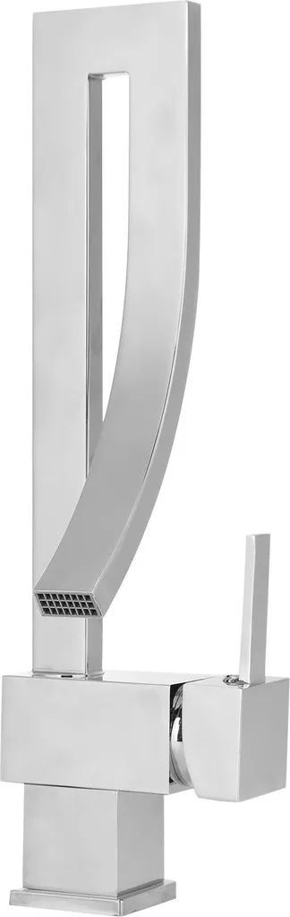 Robinet de lavabo cascade design pour rénovation salle de bain brossé