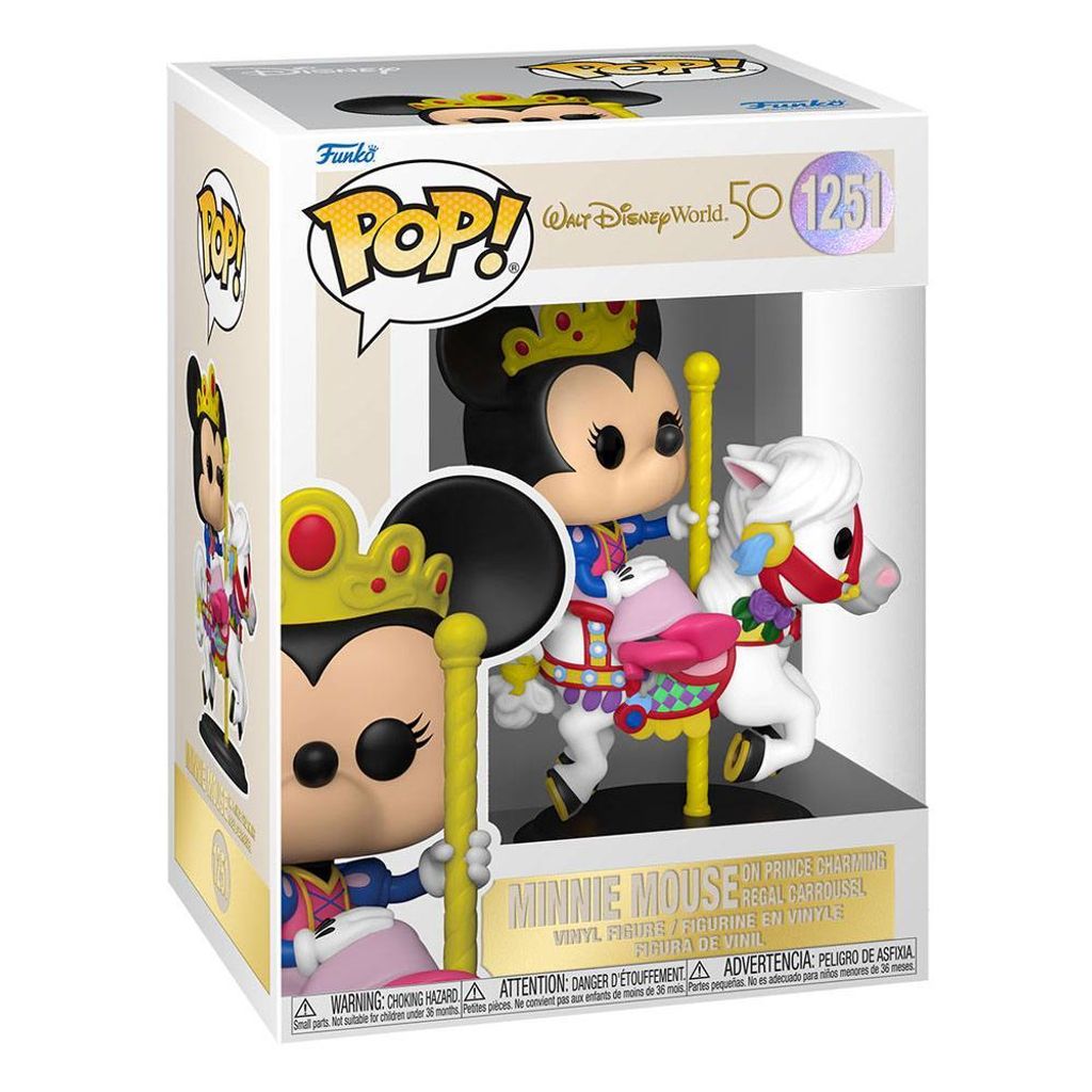 Walt Disney World 50th - Minnie Mouse on Prince Charming Regal Carrousel 1251 - Funko Pop! Vinyl Figur