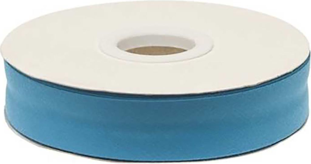 20m Schrägband unifarben 20mm ozean blau