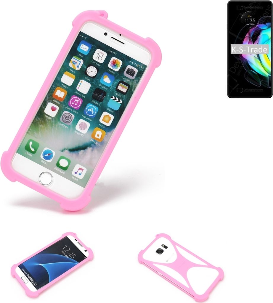 K-S-Trade Handy Hülle kompatibel mit Motorola Edge 20 Schutz Hülle Bumper Silikon Schutz Hülle Cover Case Silikoncase Silikonbumper TPU Softcase