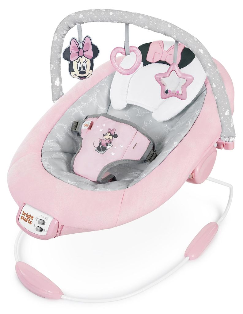 Bright Starts, Minnie Maus Rosy Skies vibrierende Babywippe Produktbild 