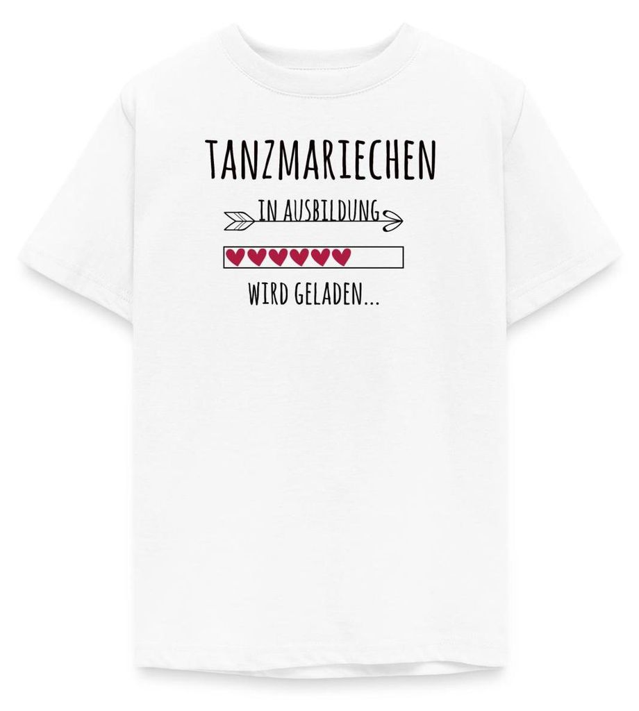 Spreadshirt Tanzmariechen in Ausbildung Garde Fasching Teenager T-Shirt, 152/164 (12-14 Jahre), Weiß