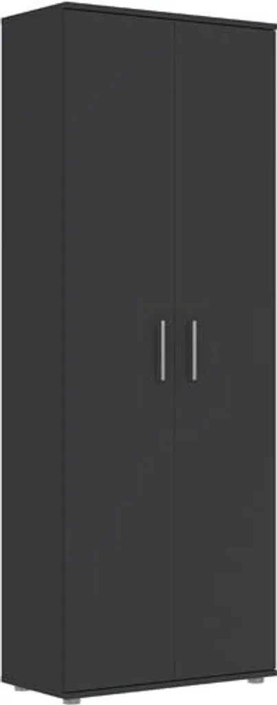 Vestiaire d'entrée compact SAVOY 69 cm anthracite pour petit espace