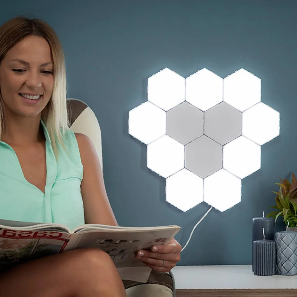 Panneau LED tactile à fixation magnétique facile pour meuble et mur - 4