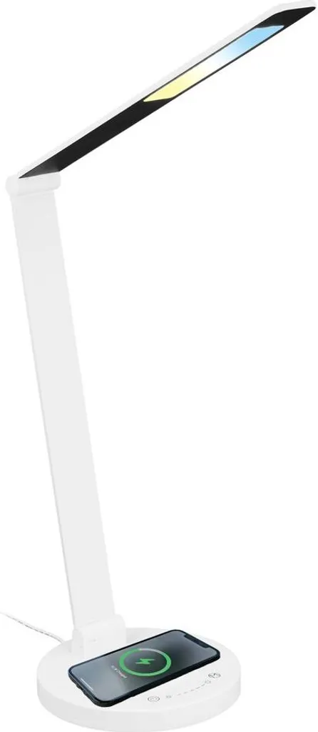 Lampe de Bureau LED Design Briloner Cuma pour Télétravail et Charge Qi