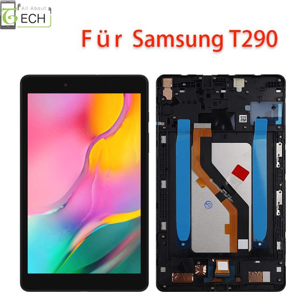 Für Samsung Tab A 8.0 2019 SM-T290 LCD Display mit Rahmen Bildschirm Touchscreen