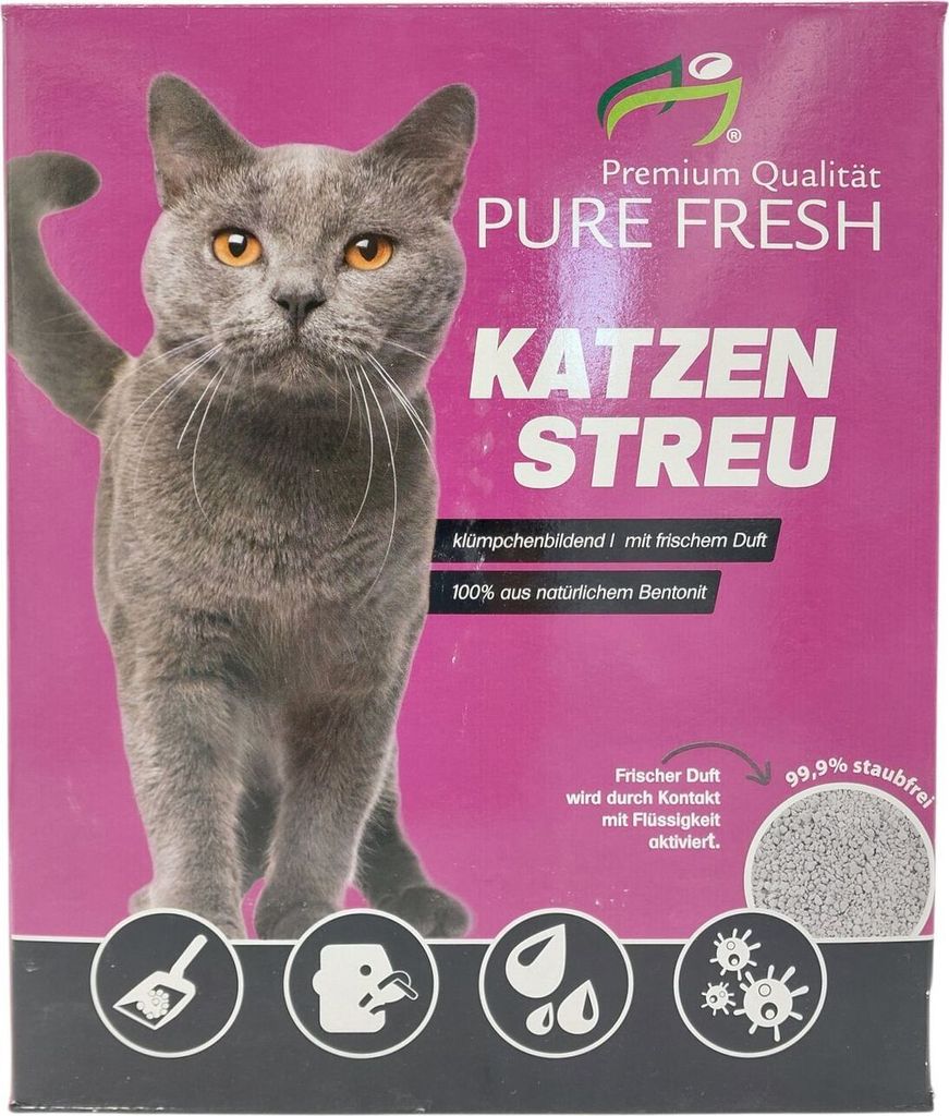 Katzenstreu 12L (10,4Kg) duftend Klumpstreu Haustierstreu