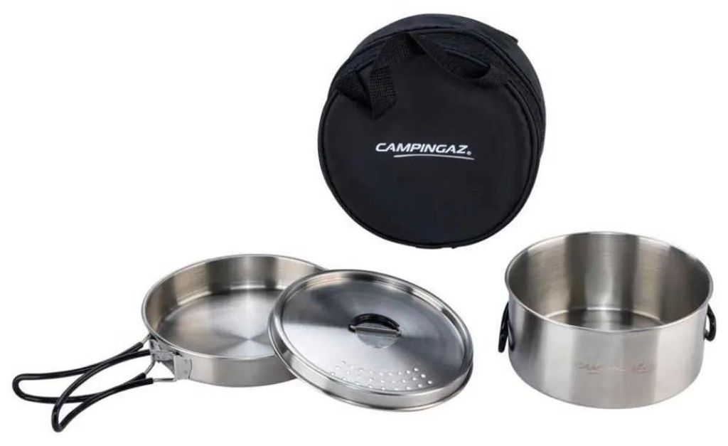 Campingaz Topf-Set Trekking Kit 3-teilig edelstahl 1 Topf+ Produktbild 