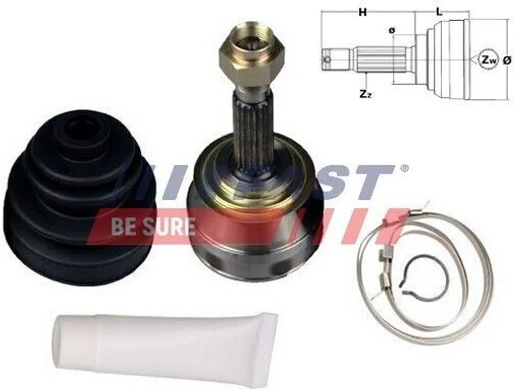 Éliminez les claquages de cardan Fiat - Joint FAST FT25002K OE 4087120