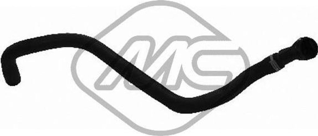 Metalcaucho 9045 Kühlerschlauch OE 1J0122051J kompatibel mit Golf IV, Bora, Octavia, Toledo, Leon, A6 4A, A4 8D, A3 8P, A3 8L