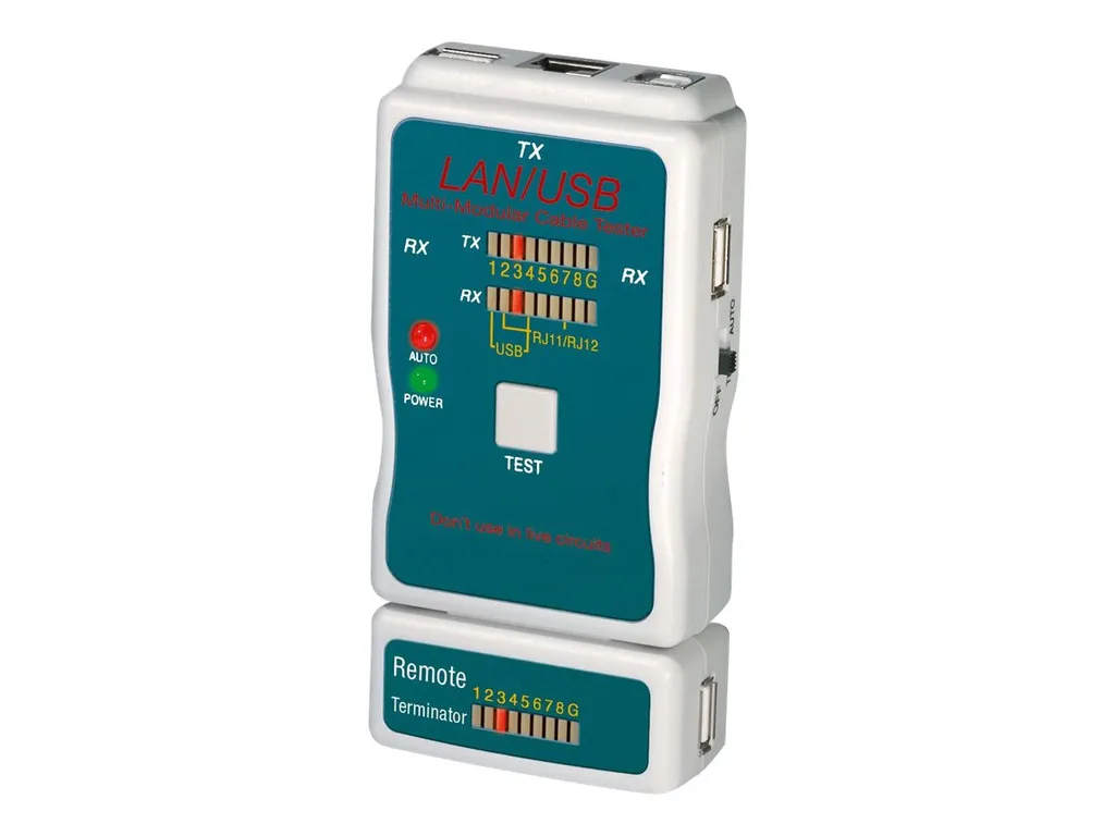 Testeur Multi-Câbles Multi-Fonctions avec Support RJ45 USB BNC et RCA - 4