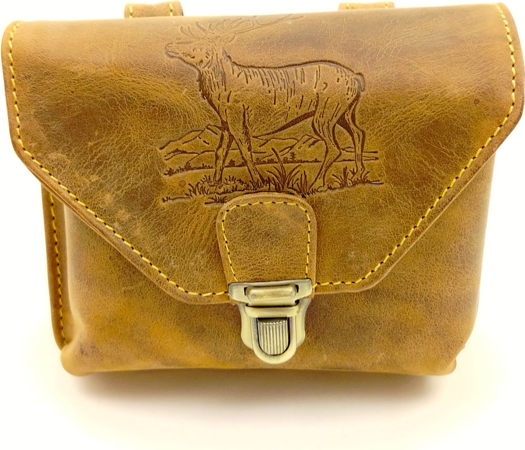 Vintage Outdoor Gürteltasche Hirsch (Leder) Produktbild 