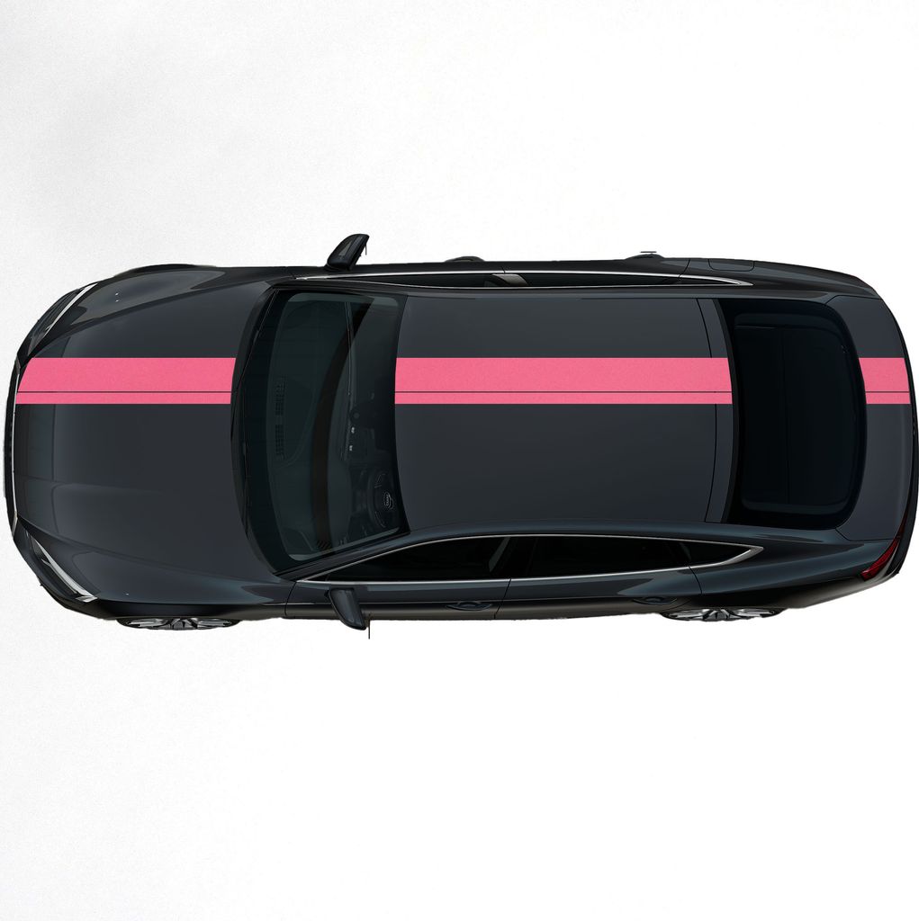 Kiwistar Viperstreifen glänzend - 23 x 400 cm - Rosa Rennstreifen, Aufkleber, Rallystreifen - ohne Übertragungsfolie - Tuning - Viper - Racing - ...