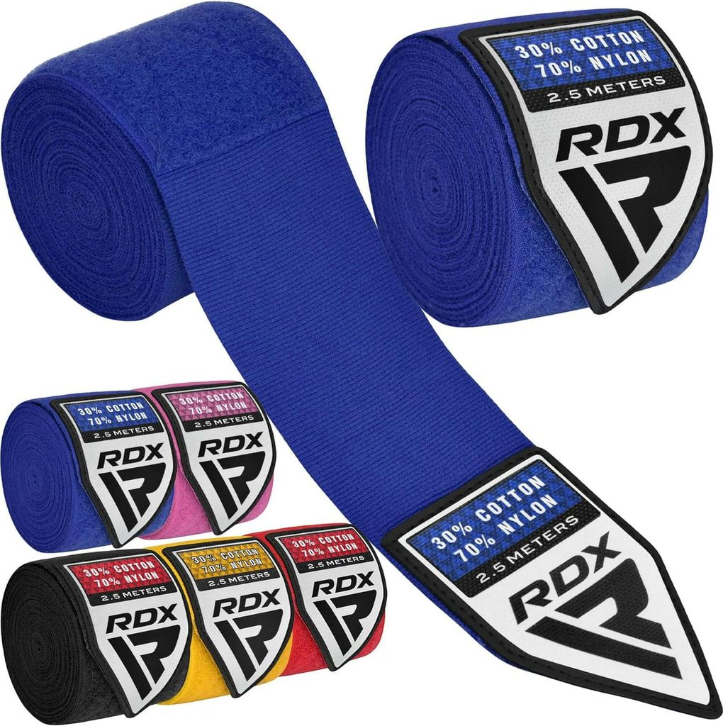 RDX Boxbandagen für Kinder, 2,5 m, Innenhandschuhe, Produktbild 