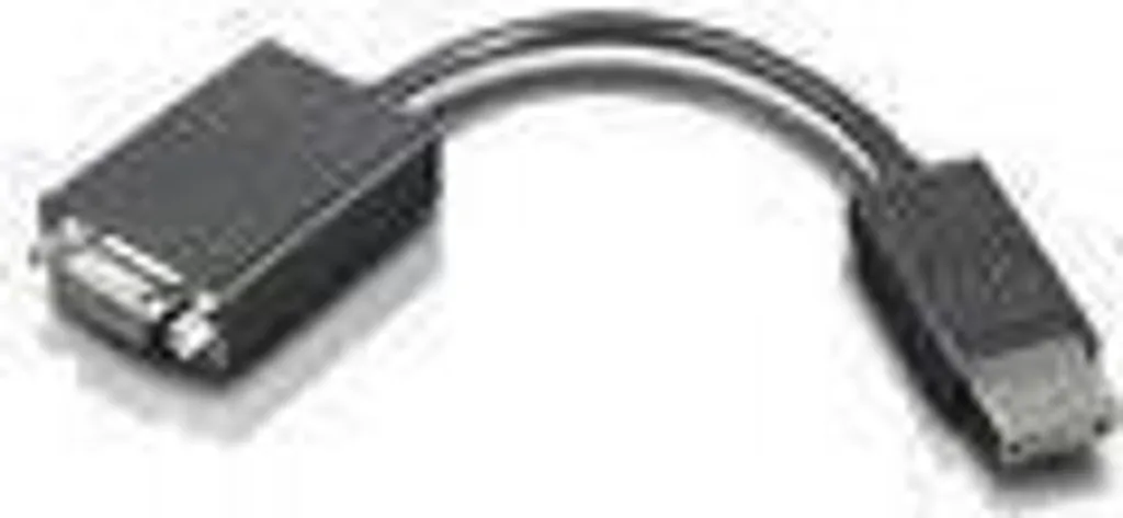 Adaptateur Moniteur DisplayPort vers VGA Lenovo pour Écran et Vidéoprojecteur